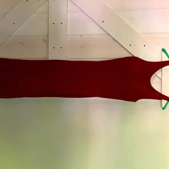 Red formal long dress